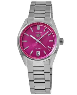 Tag Heuer Carrera Automatic 36mm Pink Dial Steel Women's Watch wbn2313.ba0001