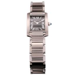 Pre-owned Cartier Tank Francaise Quartz Black Dial Mens Watch W51026Q3