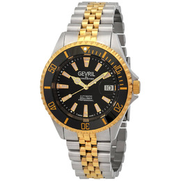 Gevril Chambers Automatic Black Dial Mens Watch 42602