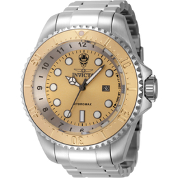Invicta Hydromax Mens Quartz Gold Dial Watch Model:44746
