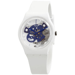 Swatch Time To Blue Small Quartz Unisex Watch SO31W103
