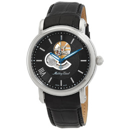 Mathey-Tissot Skeleton Automatic Black Dial Mens Watch h7053an