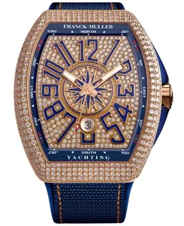 Brand New Franck Muller Vanguard Yachting Gem Set Dial Men's Watch Model V 41 SC DT