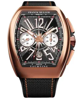 Franck Muller Vanguard Yachting Chronograph, Black Dial 18kt Rose Gold Men's Watch Model V45CCYACHT5NB