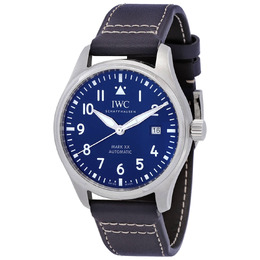IWC Mark XX Pilots Automatic Mens Watch Blue Dial iw328203