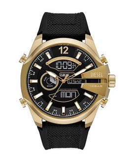 Diesel Watch 50309703ft: Brand Logo, Adjustable Buckle Fastening, Silicone Strap, Stainless Steel Case
