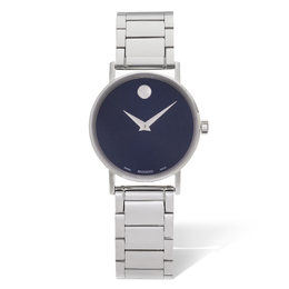 Movado Blue Dial Stainless Steel Women's Quartz Watch 38mm