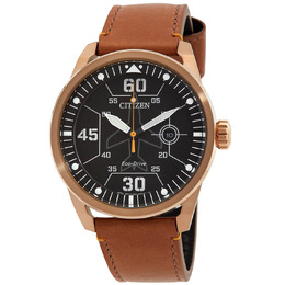 Citizen Avion Eco-Drive Black Dial Mens Watch aw1733-09e