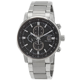 Citizen Chronograph Eco-Drive CA0840-87E Mens Watch - Black Dial