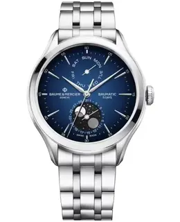 Baume & Mercier Clifton Automatic Blue Dial Steel Men's Watch 10725