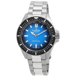 Edox Skydiver Automatic Blue Dial Mens Watch 80120 3nm buidn