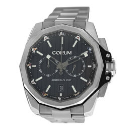Pre-owned Corum Admiral's Cup AC-ONE Chronograph Automatic Mens Black Dial Watch A116/04001