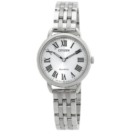 em1050-56a Citizen Classic Coin Edge Eco-Drive Silver Dial Ladies Watch