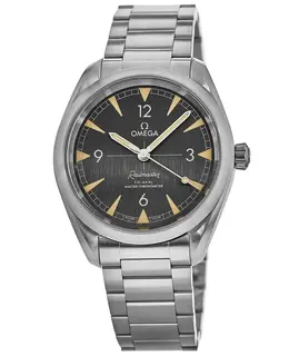 Omega Seamaster Railmaster Automatic Master Chronometer Black Dial Steel Men's Watch (Model 220.10.40.20.01.001)