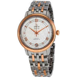 Omega De Ville Silver Diamond Dial Ladies Watch 424.20.33.20.52.002