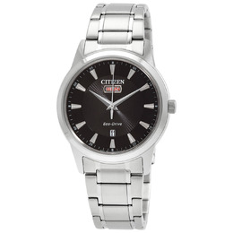 Citizen Eco-Drive AW0100-86E Mens Watch Black Dial