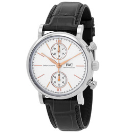 IWC Portofino Chronograph Automatic Silver Dial Mens Watch iw391406