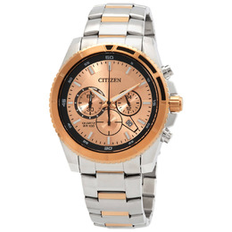 Citizen Chronograph Quartz AN8204-59X - Men's Watch Rose Gold Dial