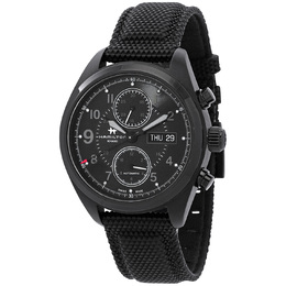 Pre-owned Hamilton Khaki Field Day Date Chronograph Automatic Black Dial Mens Watch h71626735
