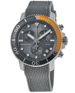Tissot Seastar 1000 Chronograph Grey Dial Fabric Strap Men's Watch t120.417.17.081.01