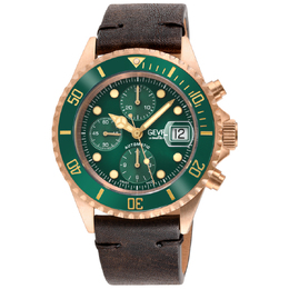 Gevril Wallstreet Chronograph Green Dial Mens Watch - Ref: 4166