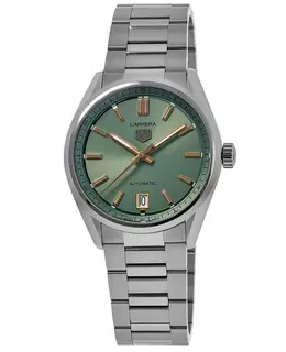 Tag Heuer Carrera Automatic Green Dial Steel Women's Watch wbn2312.ba0001
