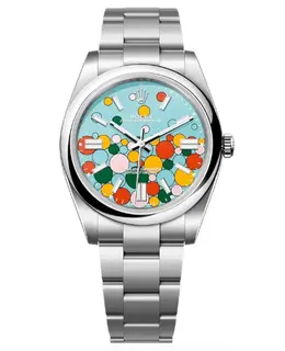 Rolex Oyster Perpetual 41 Turquoise Blue Dial Watch Model M124300-0008