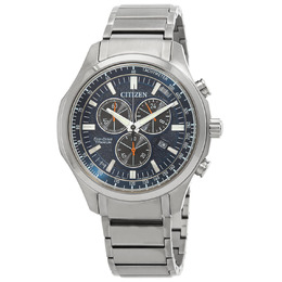 Citizen Chronograph GMT Eco-Drive Blue Dial Mens Watch at2530-85l