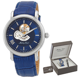 Mathey-Tissot Skeleton Automatic Blue Dial Mens Watch h7053abu