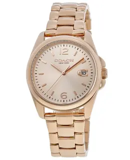 Authentic Coach Greyson Carnation - Women's Watch with Gold Dial and Gold Steel Case (Model 14503912)