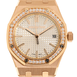 Audemars Piguet Royal Oak Automatic Diamond Silver Dial Ladies Watch 15551or.zz.1356or.04