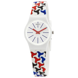 Swatch Pattu Quartz White Dial Ladies Watch LW156