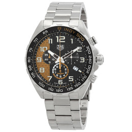 Tag Heuer Formula 1 Indy 500 Chronograph Quartz Black Dial Mens Watch caz101au.ba0842