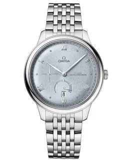 Omega De Ville Prestige Co-Axial Chronometer Power Reserve 41mm Blue Dial Steel Men's Watch Model 434.10.41.21.03.001