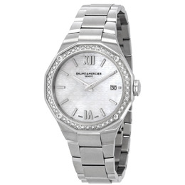 BAUME & MERCIER RIVIERA QUARTZ DIAMOND LADIES WATCH M0A10662