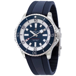 Breitling Superocean Automatic Chronometer Blue Dial Mens Watch A17378E71C1S1