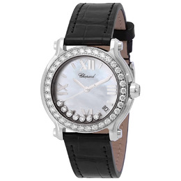 Chopard Happy Sport Quartz Diamond Ladies Watch 278475-3038