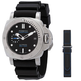Panerai Submersible Automatic Black Dial Mens Watch pam01973