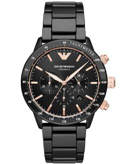 Emporio Armani Wrist Watch 58050791pu with Logo, Deployant Clasp and Water Resistance