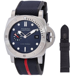 Panerai Submersible Automatic Blue Dial Mens Watch pam01391