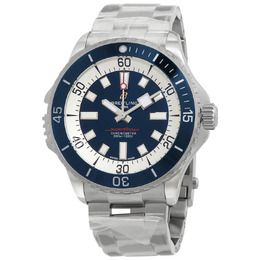 Breitling Superocean Automatic Chronometer Mens Blue Dial Watch A17378E71C1A1