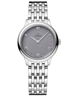 Omega De Ville Prestige Quartz 27.5mm Lavender Dial Steel Women's Watch 434.10.28.60.03.001