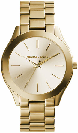 Часы наручные Michael Kors Slim Runway Gold-Tone Stainless Steel, золотистый mk3179 | gold