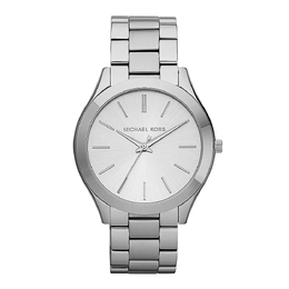 Часы наручные Michael Kors Slim Runway Silver-Tone, серебристый mk3178 | silver