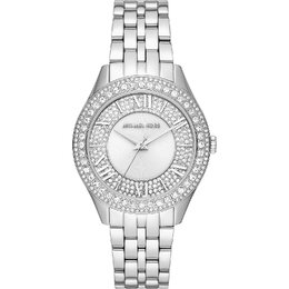 Часы наручные Michael Kors Harlowe Pavé Silver-Tone, серебристый mk4708 | silver
