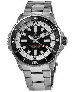 Breitling Superocean Automatic 46 Black Dial Steel Men's Watch Model A17378211B1A1