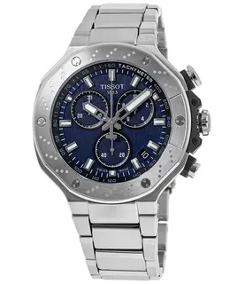 Tissot T-Race Chronograph Model T141.417.11.041.00 - Blue Dial, Steel Case & Strap