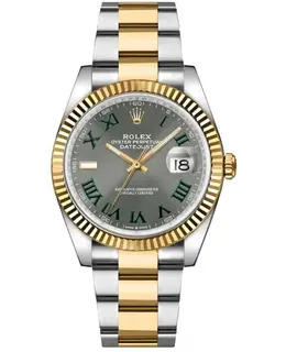 Rolex Datejust 36 Steel & Yellow Gold Slate Roman Dial Women's Watch Model M126233-0036