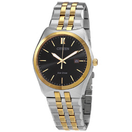 Citizen Corso Black Dial Two-tone Mens Watch BM7334-58E