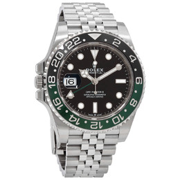 Rolex GMT-Master II Lefty Automatic Black Dial Mens Jubilee Sprite Bezel Watch m126720vtnr-0002